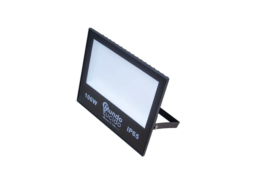 Reflector Led 100w Luz Cálida 3500 k Ip66 Para Exteriores 
