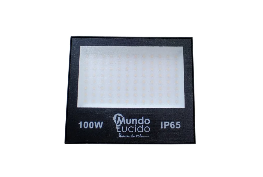 Reflector Led 100w Luz Cálida 3500 k Ip66 Para Exteriores 