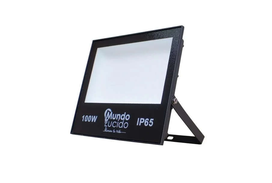 Reflector Led 100w Luz Cálida 3500 k Ip66 Para Exteriores 