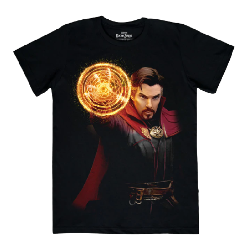 Playera Doctor Strange Hombre Mascara de Látex