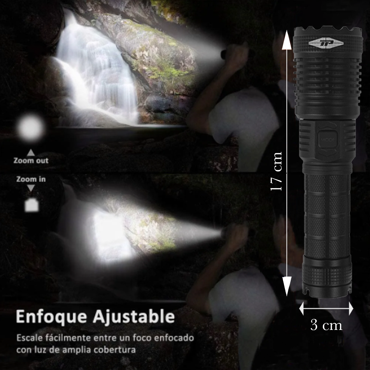 Linterna Tactica Policial 6000 Lm Recargable Usb Potente Led