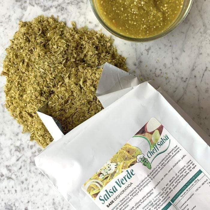 Salsa Verde Deshidratada Base Instantánea de Alta Calidad 750 Gramos 