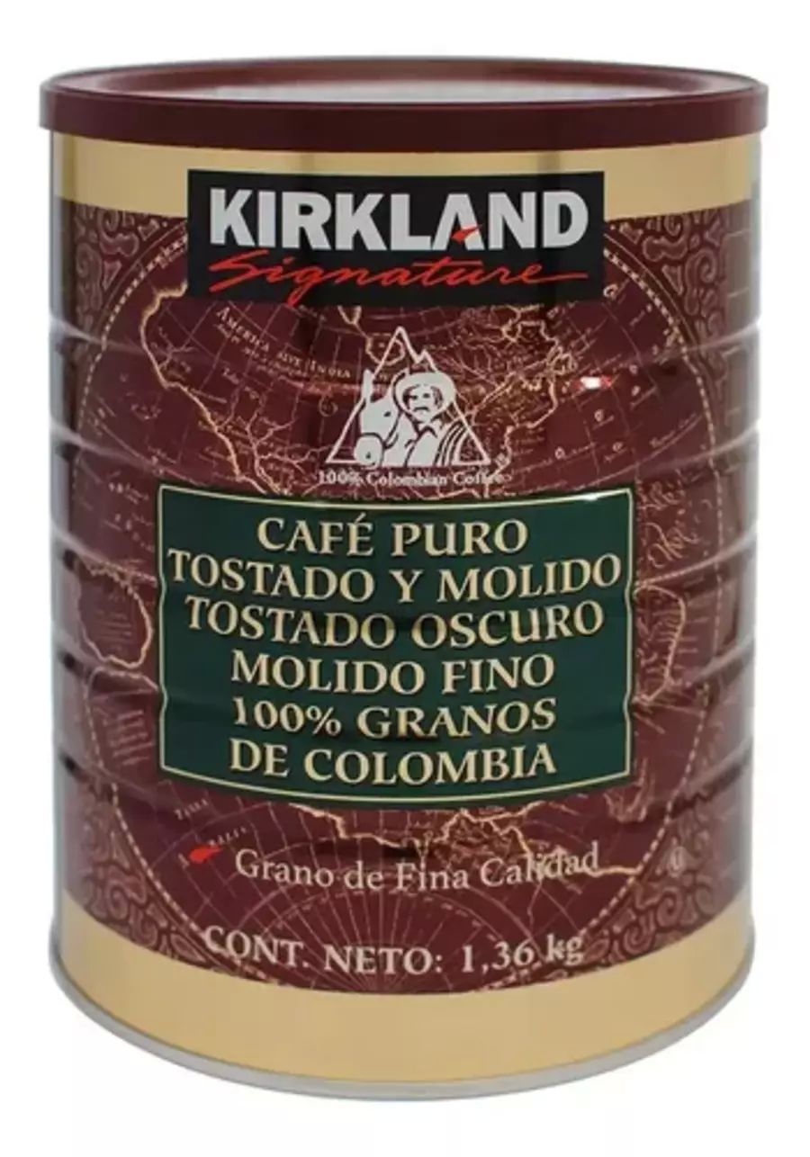 Café Molido 100% Colombiano 1.36kg Kirkland Signature