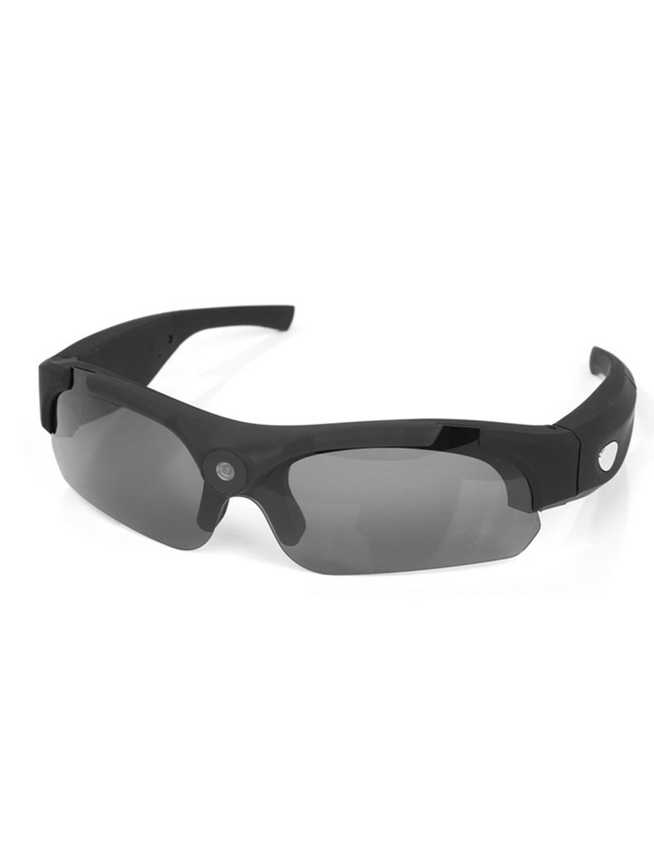 Lentes Deportivos Cámara Espia 1080p Fralugio Para Video Y Fotos Negro
