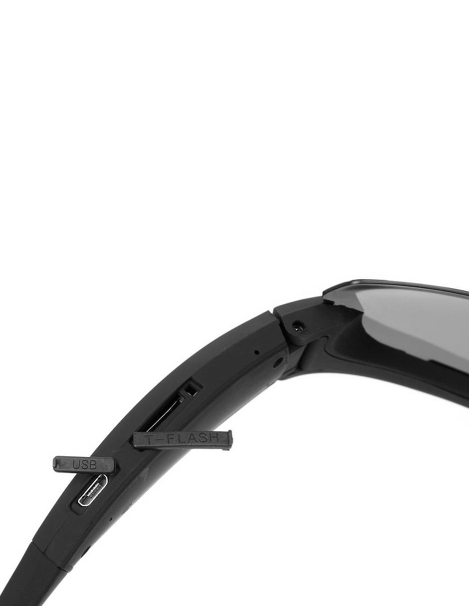 Lentes Deportivos Cámara Espia 1080p Fralugio Para Video Y Fotos Negro