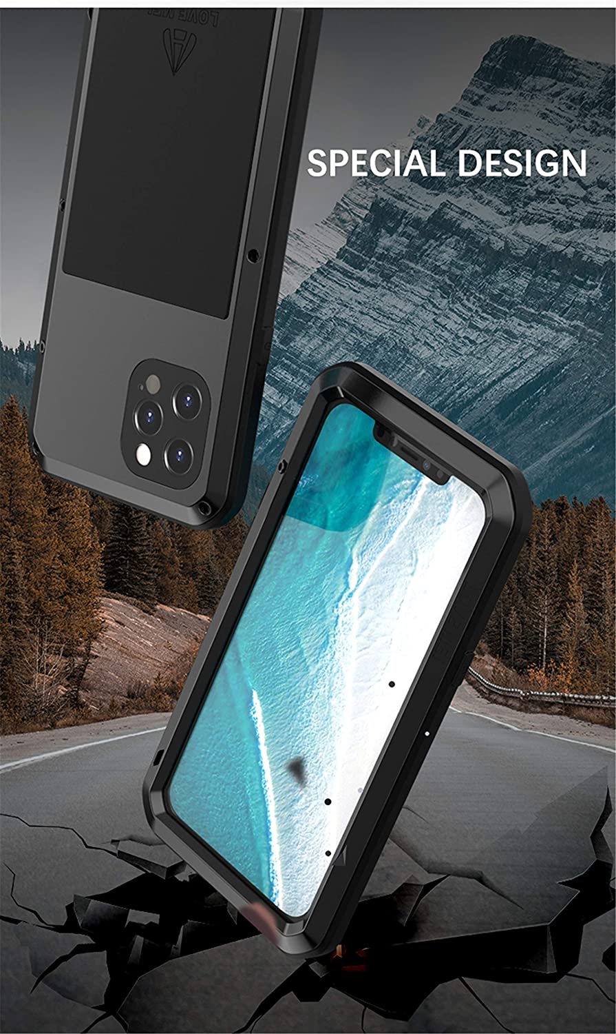 Funda IPhone 12 Pro Metal-Aluminio A Prueba De Golpes Y Salpicaduras De Agua Uso Rudo Militar