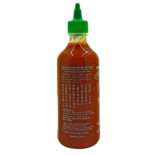 Salsa Sriracha Hot Para Comida China 461g
