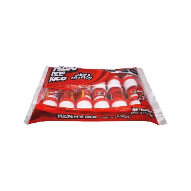 Pelon Pelo Rico Tamaño Grande Bolsa 12 Pz 30g Sabor Chamoy