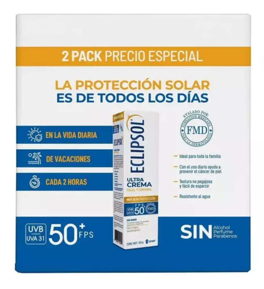 Eclipsol Protector Solar Ultra Fps 50+ 2 De 125gr