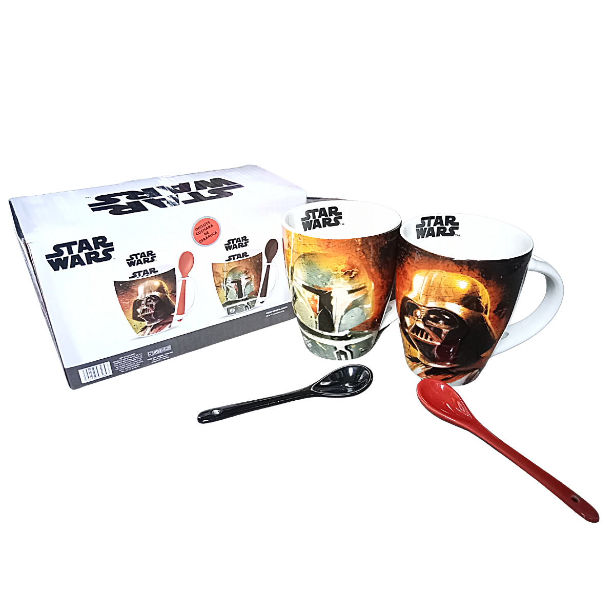 Set Tazas Star Wars Darth Vader & Boba Fett - LolaFlora