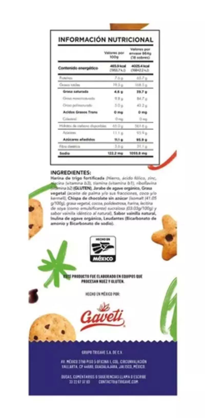 Chispi Chocs Galletas Chispas De Chocolate Sin Azúcar 18/48g