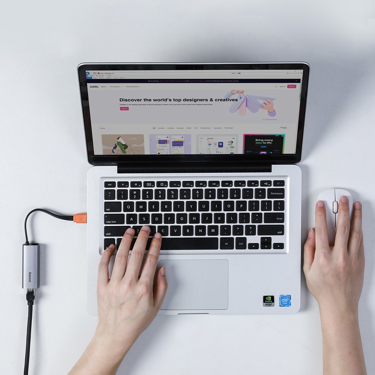 Adaptador Ethernet Baseus De Usb A Lan Gigabit Laptop/Mac