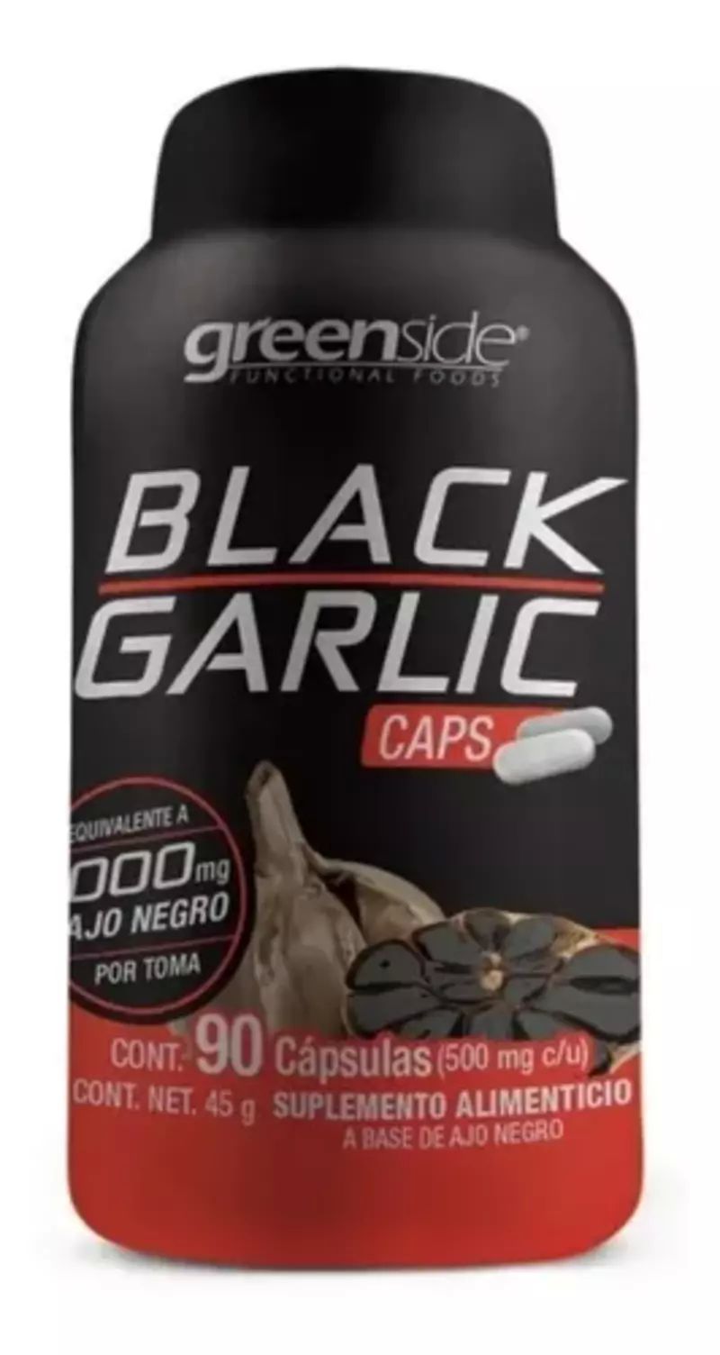 Ajo Negro Black Garlic 90 Cápsulas Green Side