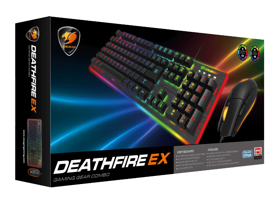KIT TECLADO Y MOUSE COUGAR DEATHFIRE EX