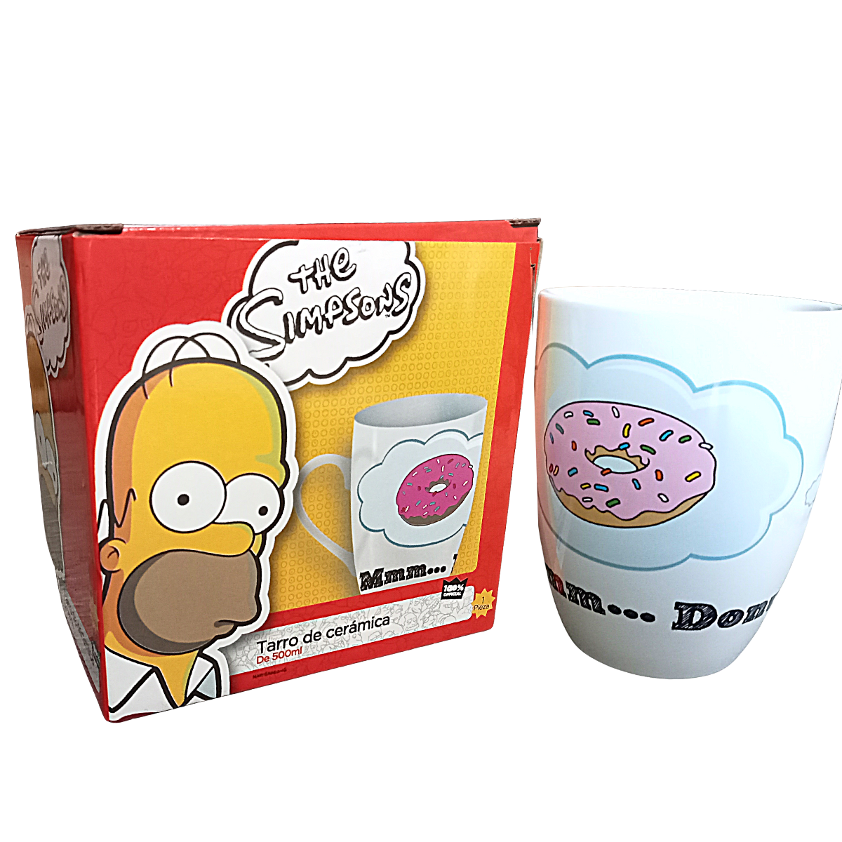 Taza De Homero Simpson Coleccionable De Cerámica