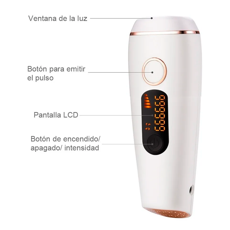 Depiladora Permanente Ipl Profesional 999,999 Pulsos.