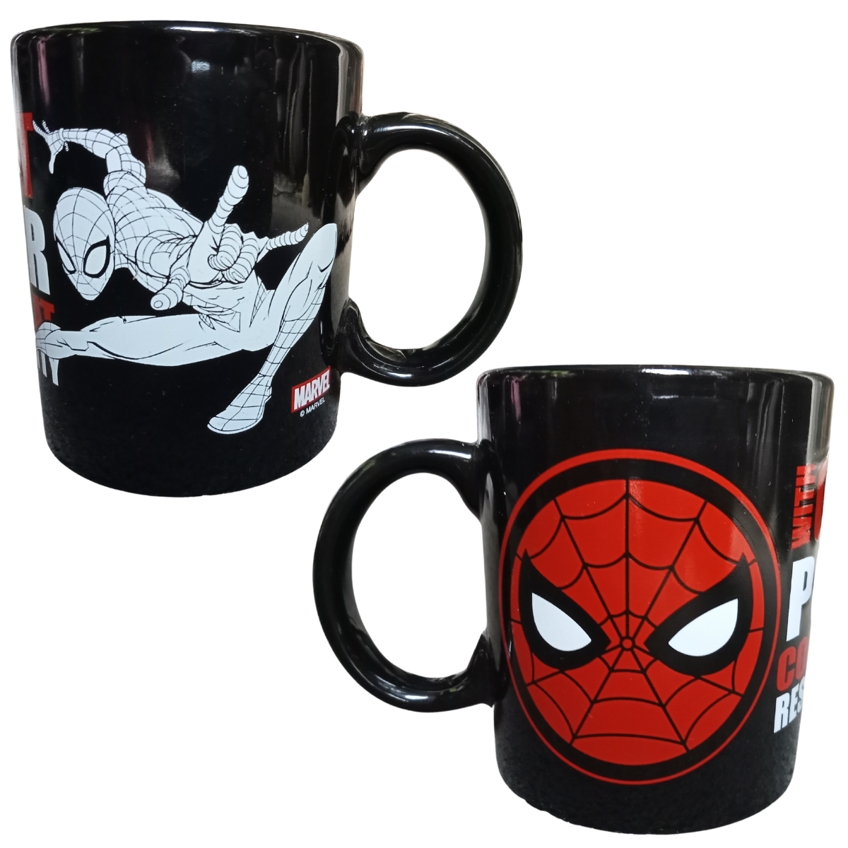 Taza Spiderman Comic Logo Cerámica
