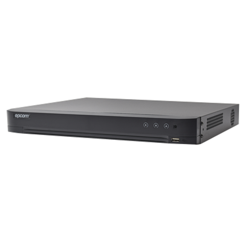 DVR 4 Megapixel / 32 Canales TURBOHD + 8 Canales IP / 2 Bahías de Disco Duro / 1 Canal de Audio