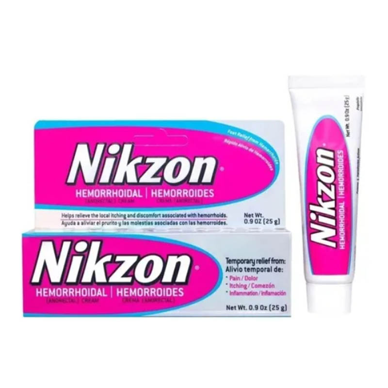 Nikzon Hemorroidal Cream, Crema Alivio Del Dolor Inflamación Nikzon