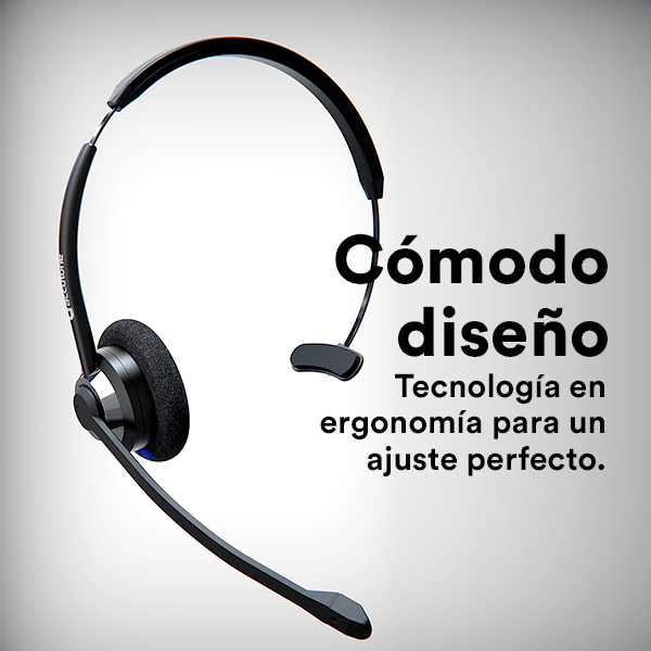 Accutone diadema inalámbrica monoaural BT310 Bluetooth 4.1, 7 horas de uso continuo, anulación de ruido ambiente