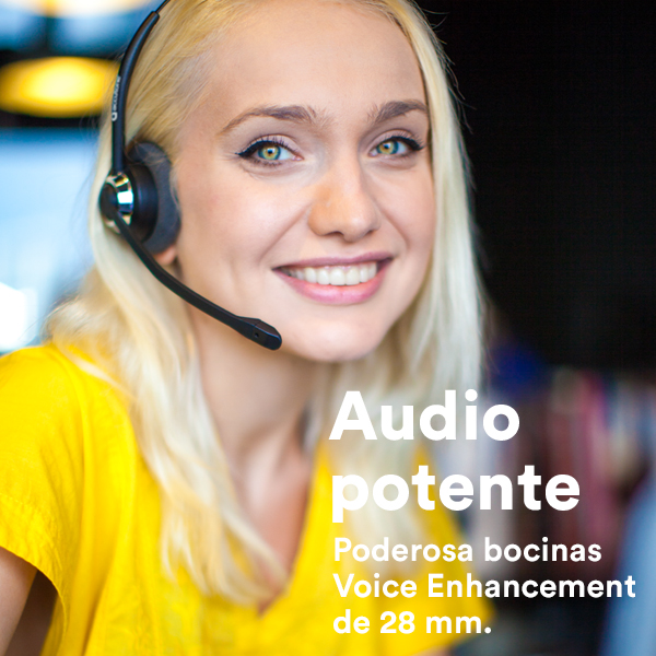 Accutone diadema inalámbrica monoaural BT310 Bluetooth 4.1, 7 horas de uso continuo, anulación de ruido ambiente