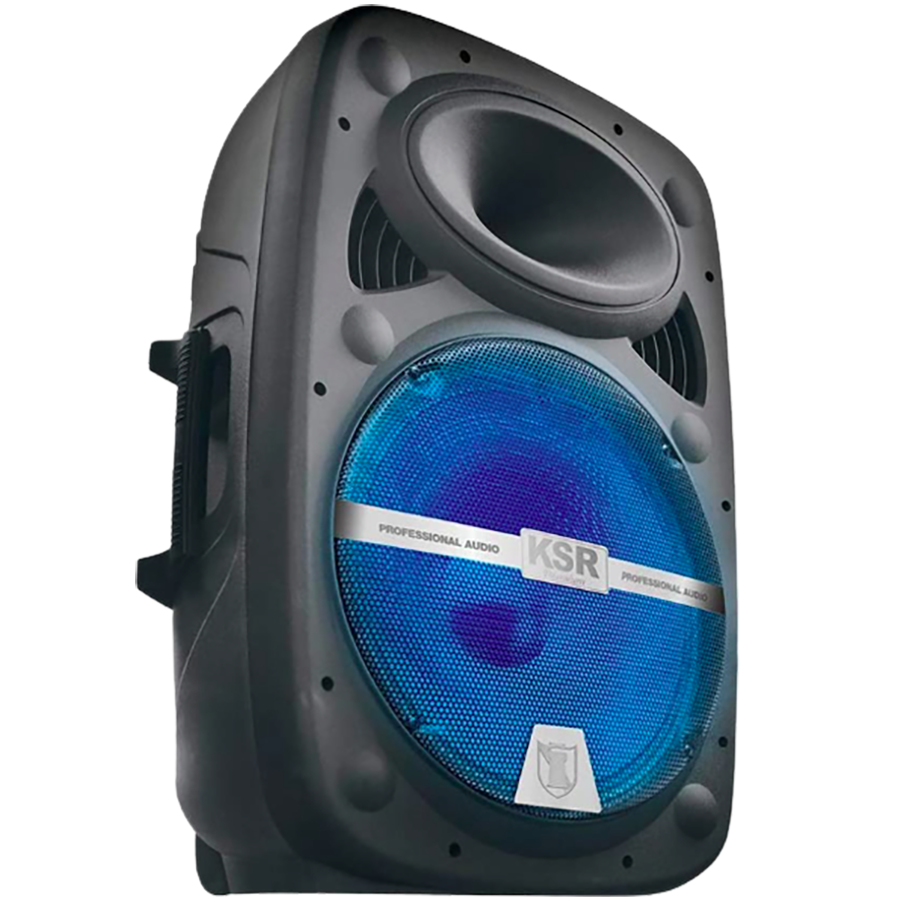 Kaiser Bafle KSR Premium Recargable de 15 con Bluetooth y Micrófono. 12,000W PMPO MSA7516