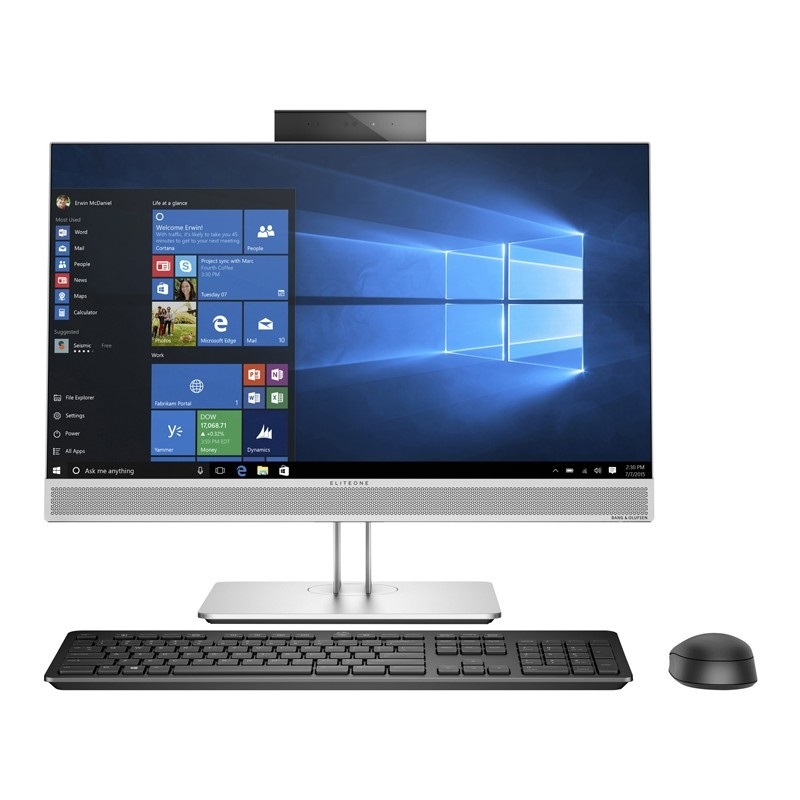 All In One EliteOne HP 800 G4- 23.8"- TOUCH   Intel Core i7, 8va gen- 8GB RAM- 256GB SSD- Windows 10 Pro- Equipo Clase B, Reacondicionado.