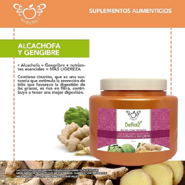 ALCACHOFA Y GENGIBRE LINEA DE RAIZ BY MCBERRY