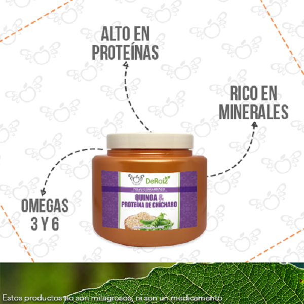 QUINOA Y PROTEINA DE CHICHARO LINEA DE RAIZ BY MCBERRY