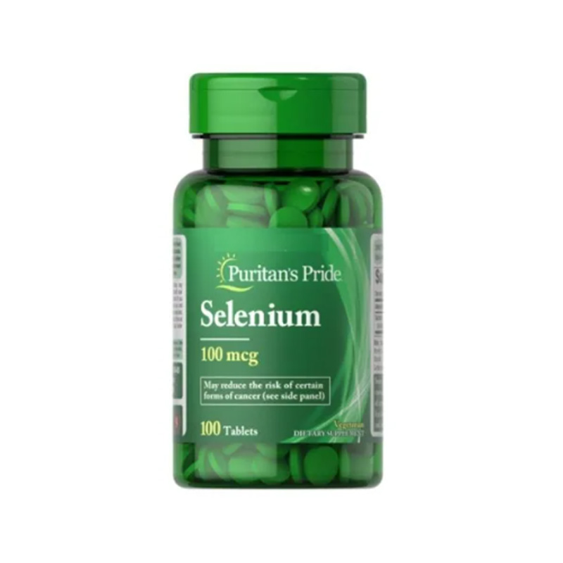 Selenio Selenium 100 Mcg 100 Tabls Suplemento Puritans Pride
