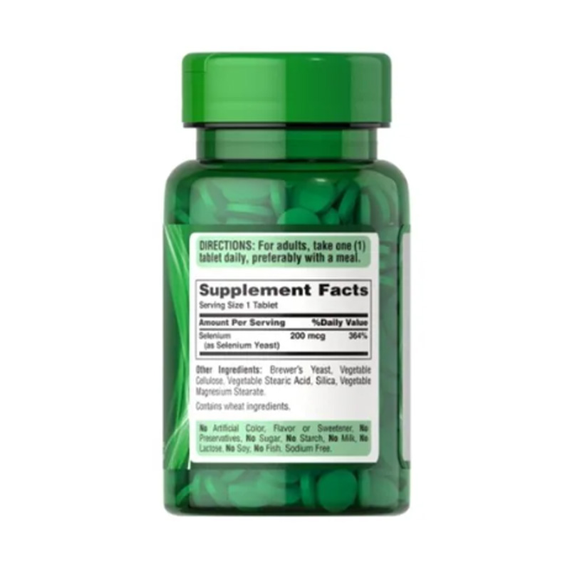 Selenio Selenium 100 Mcg 100 Tabls Suplemento Puritans Pride