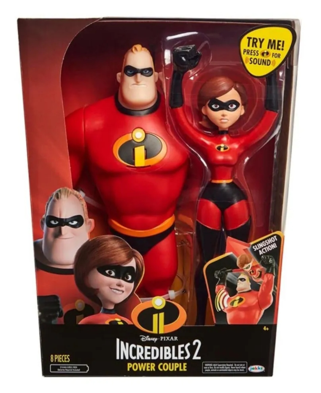 Set De Figuras De Colección Elastigirl Y Mr.increíble 12 pulgadas