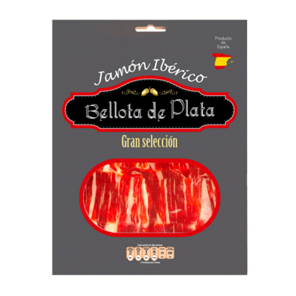Pack 5 Jamón Ibérico Recebo Bellota De Plata Pieza De 100 Gr