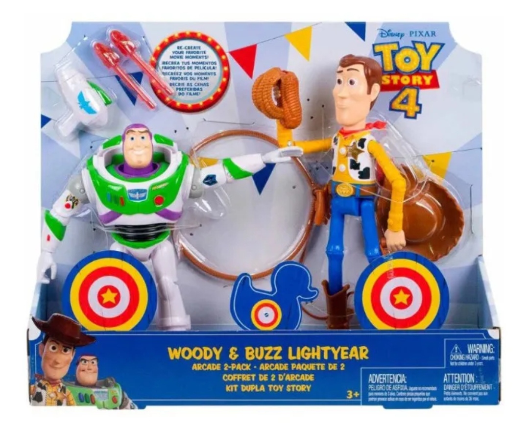 Set Figuras Toy Story Woody Y Buzz Lightyear Mattel Disney