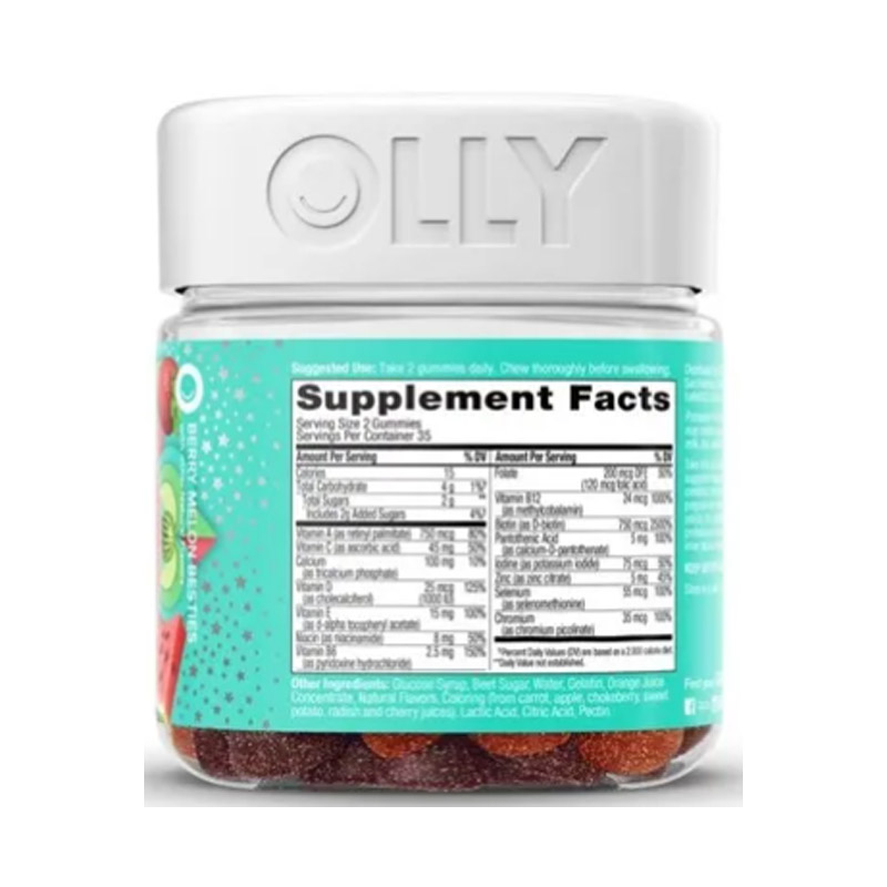Olly Multivitamínico Teen Girl 70gom Biotina + Zinc Y Calcio OLLY 