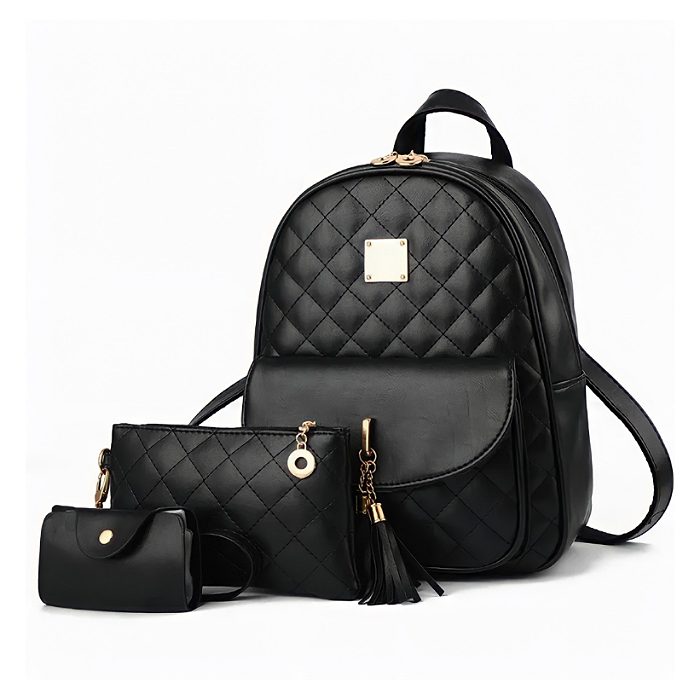 Kit Mochila Moda Casual Bolso Casual Para Mujer, 3 Piezas.