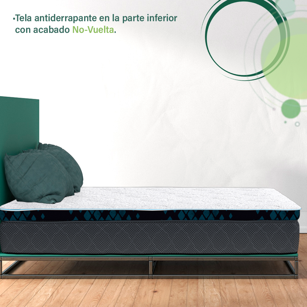 Colchón Individual Gwyn Lester Con Ultra Confort Memory Foam Gel