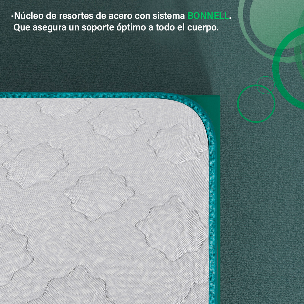 Colchón Individual Gwyn Lester Con Ultra Confort Memory Foam Gel