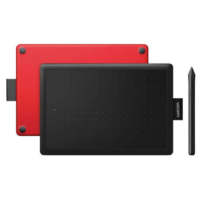 Tableta digitalizadora Wacom One by Wacom CTL-472 negra con rojo