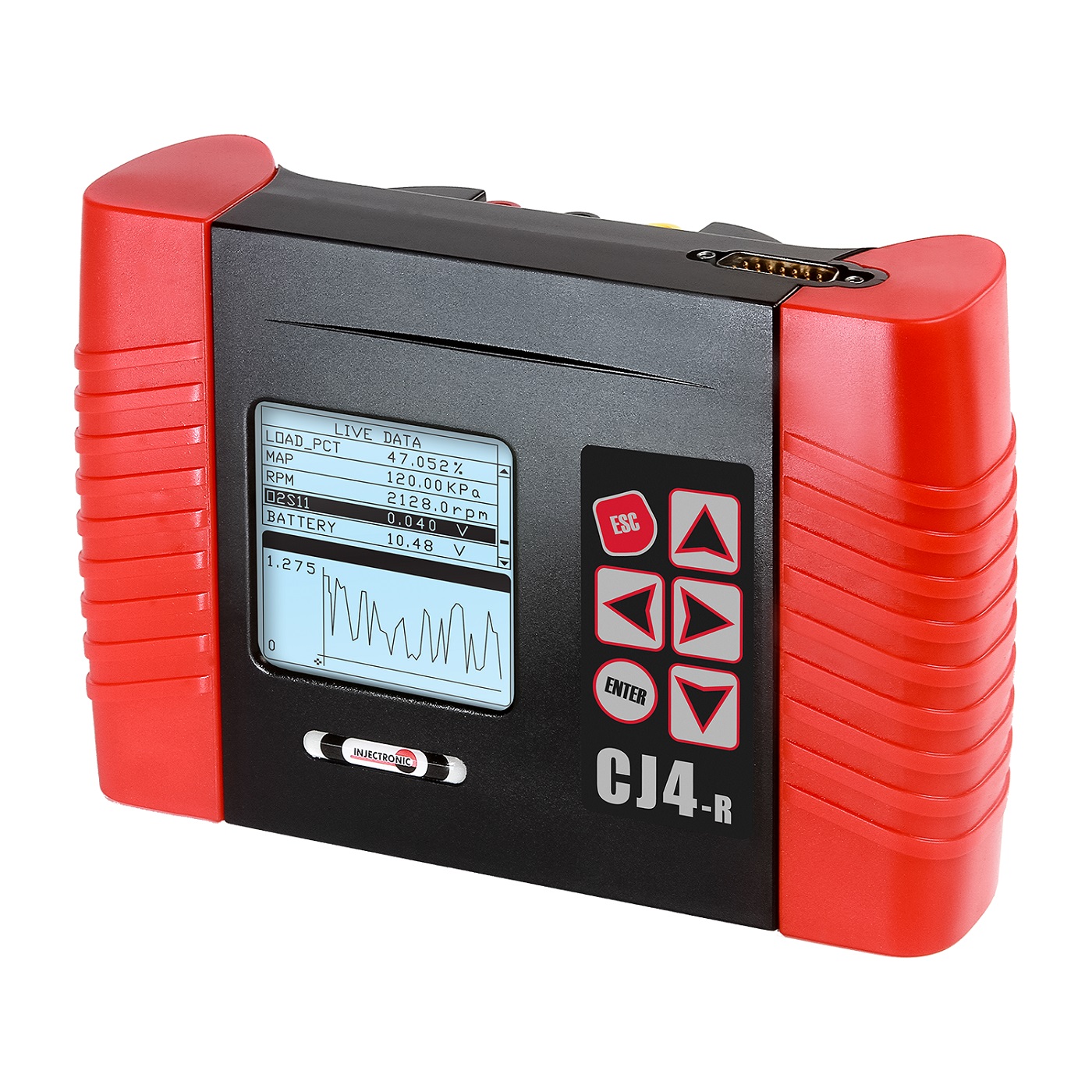 Escáner automotriz CJ4-R Injectronic con Osciloscopio de 2 canales