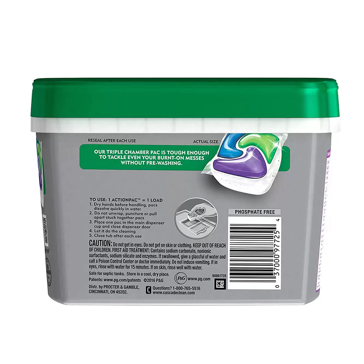 Detergente En Caps. Para Lavavajillas Cascade Platinum CST