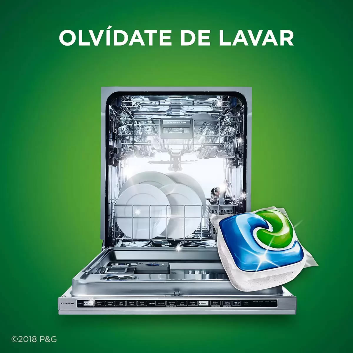 Detergente En Caps. Para Lavavajillas Cascade Platinum CST