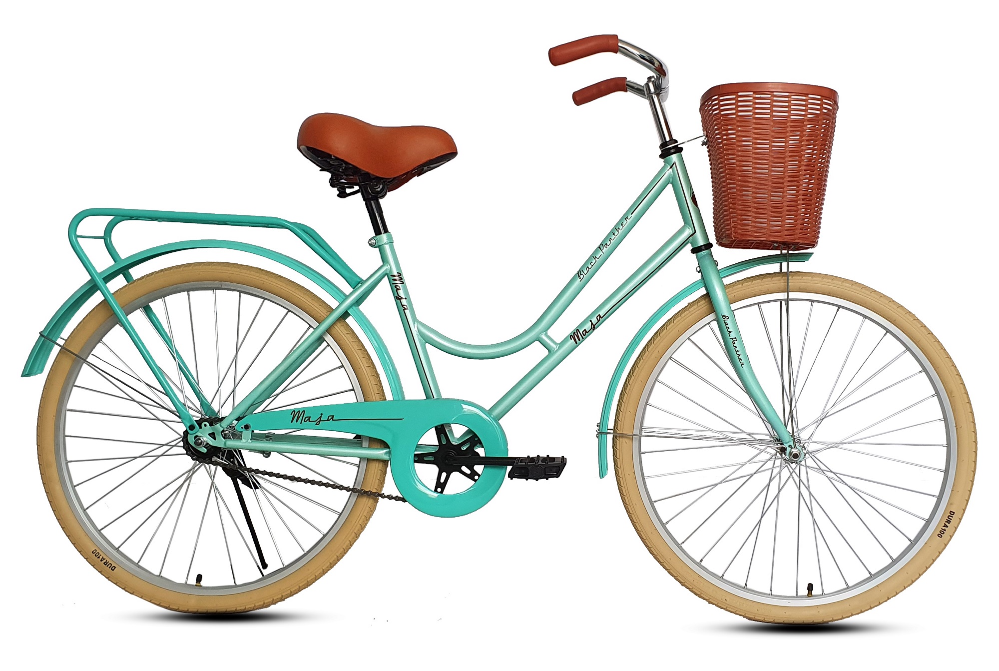 Bicicleta Maja Vintage Clasica Retro Urbana Rodada 24-Verde Menta