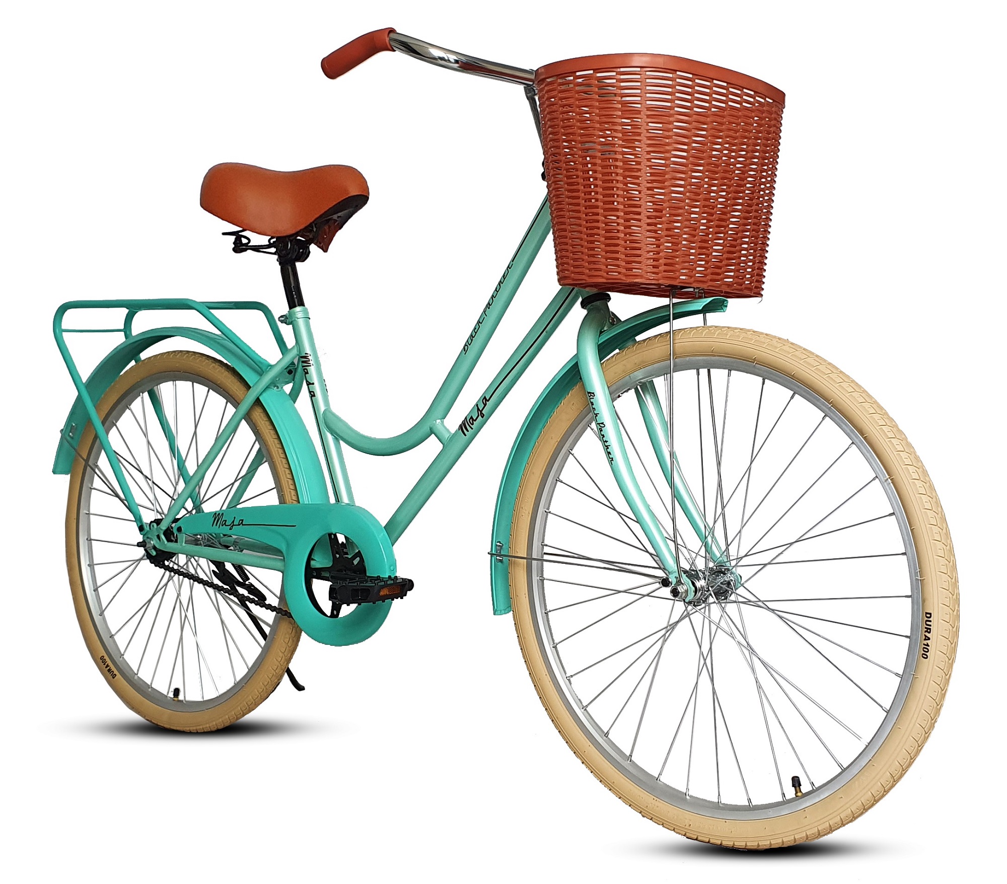 Bicicleta Maja Vintage Clasica Retro Urbana Rodada 24-Verde Menta