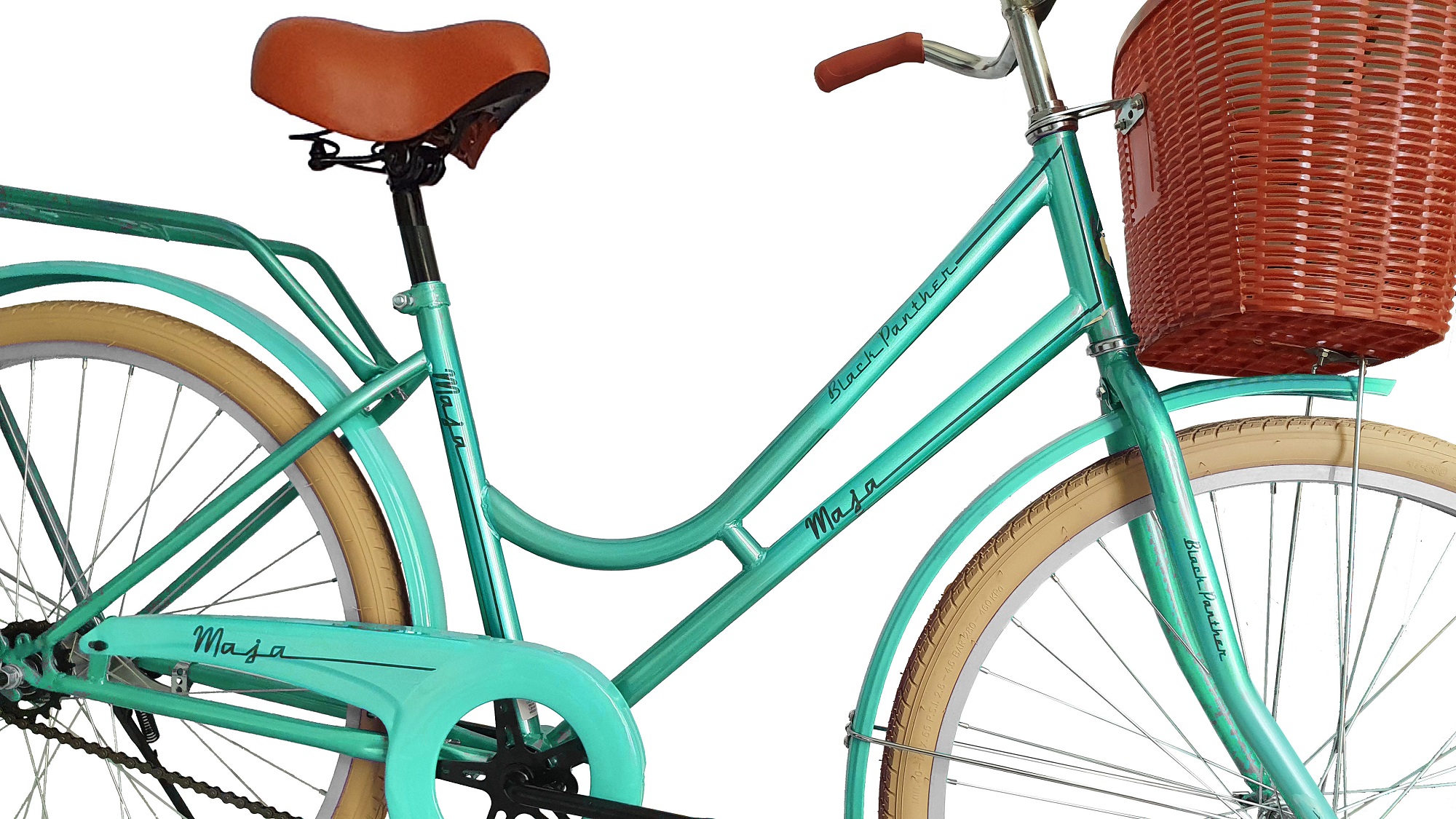 Bicicleta Maja Vintage Clasica Retro Urbana Rodada 24-Verde Menta