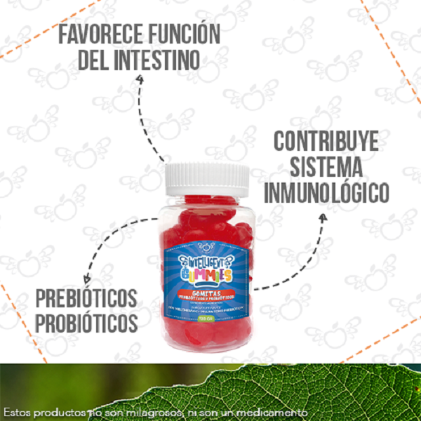 GOMITAS PROBIOTICOS Y PREBIOTICOS BY MCBERRY