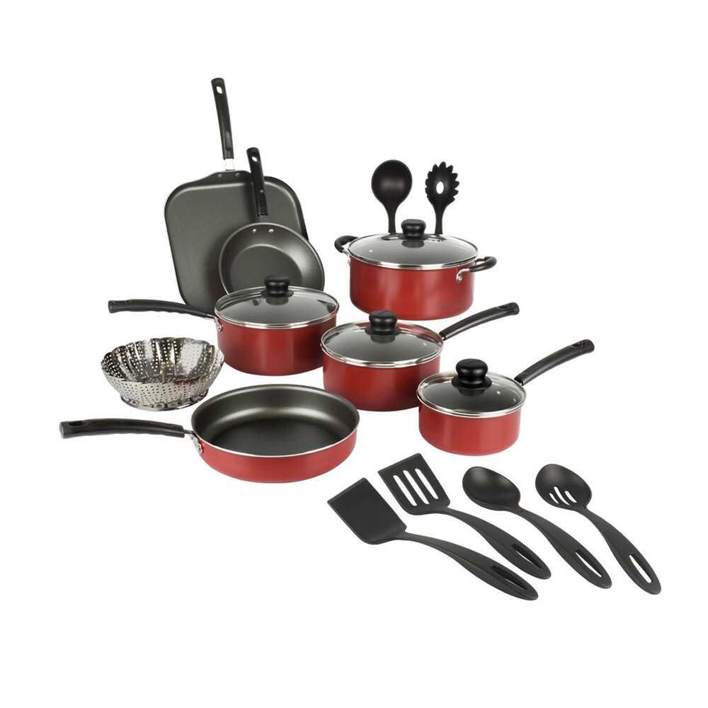 Batería de Cocina Tramontina Primaware Rojo 27 Piezas