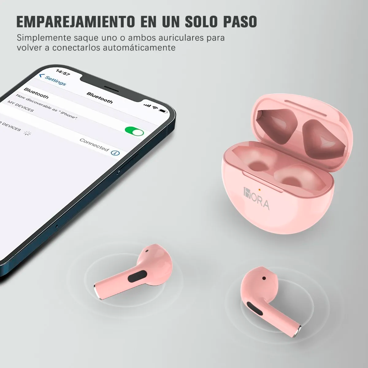 Reloj Inteligente Impermeable Bluetooth 1.28 Zl02 Color Rosa Smart Watch Mas Audifonos Inalámbricos In-ear Manos Libres Con Bluetooth 5.0 Diseño Ergonómico Color Rosa 