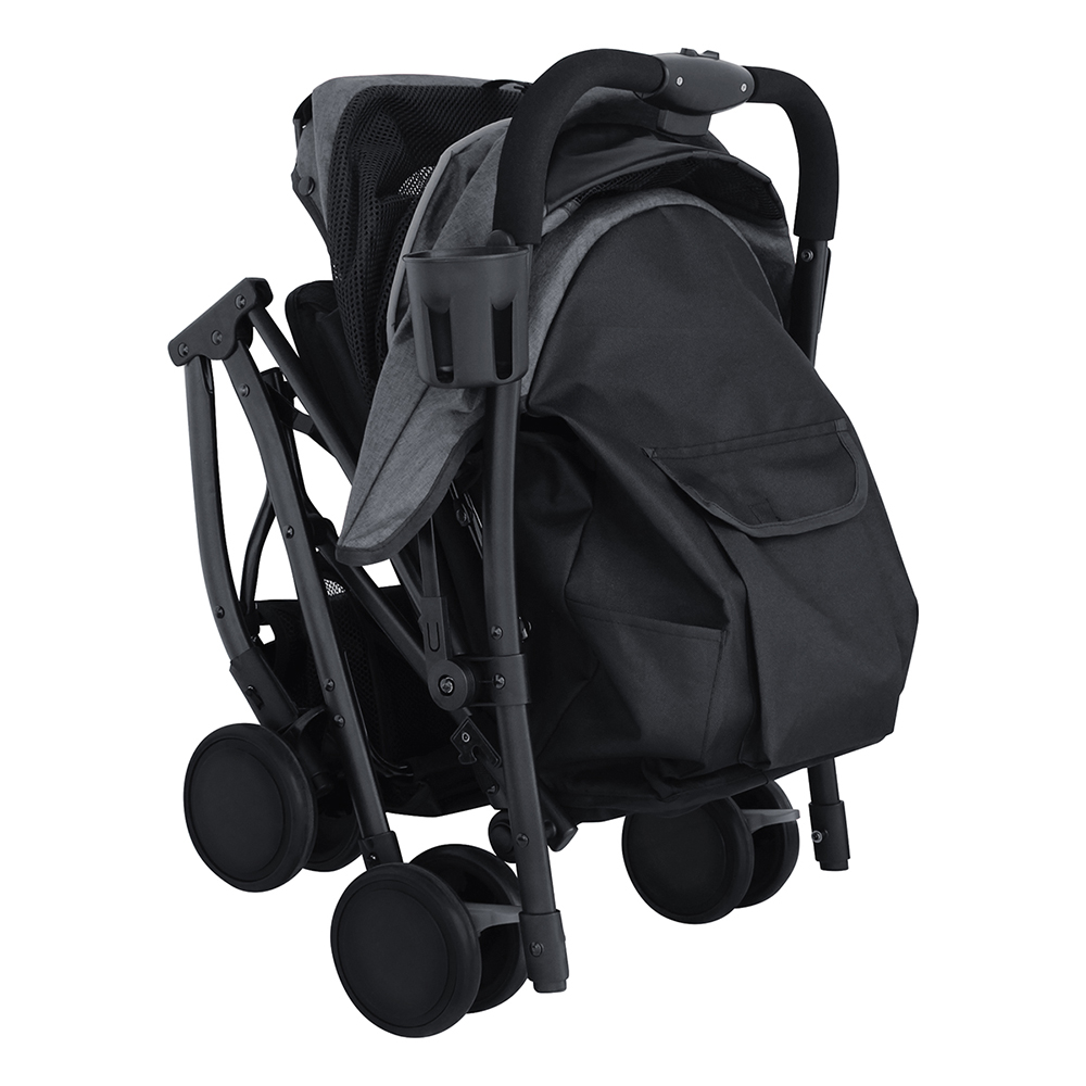 AGBOX Carriola plegable para mascotas I Pet Color Negro AG-1023.