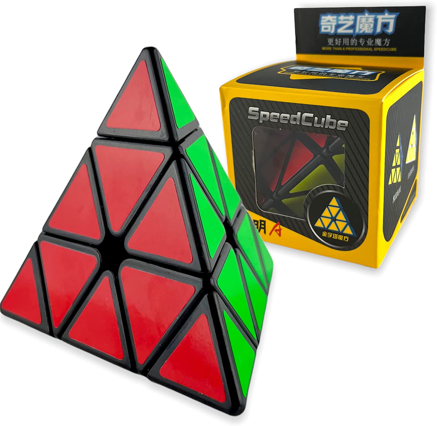Pyraminx Qiyi Original, Pirámide de alta calidad y rendimiento, de las mejores pyraminx que podrías tener.